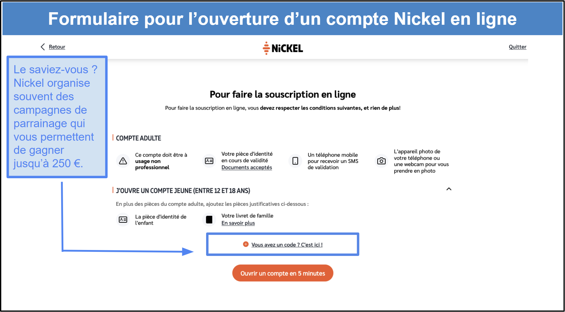 Comment Ouvrir Un Compte Nickel En