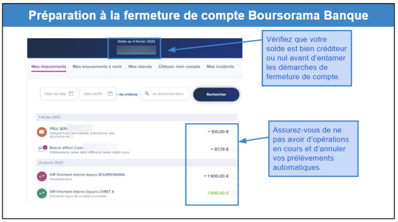 comment fermer son compte boursorama banque