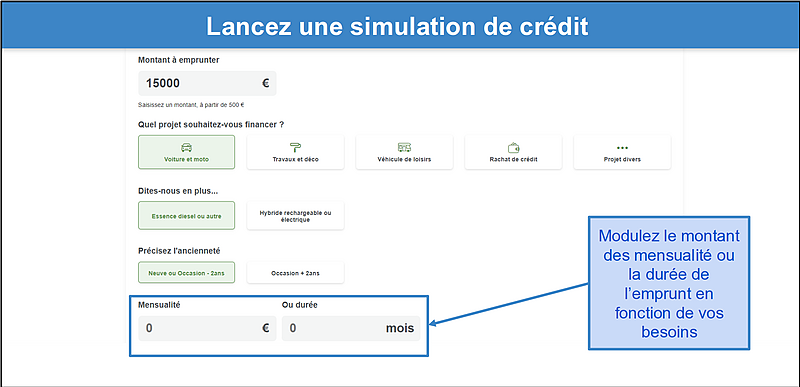 &lt;span id=&quot;_step_3&quot;&gt;Étape 1&nbsp;: Utilisez l’outil de simulation et sélectionnez une offre&lt;/span&gt;