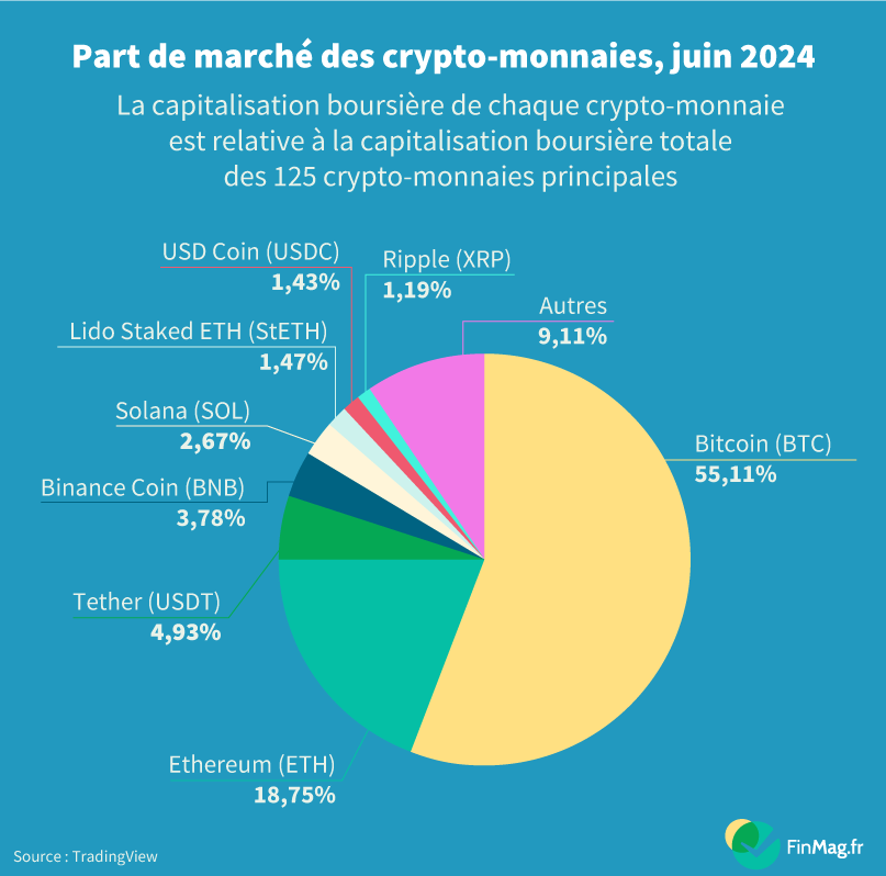 Le Bitcoin, la plus cryptomonnaie la plus importante au monde