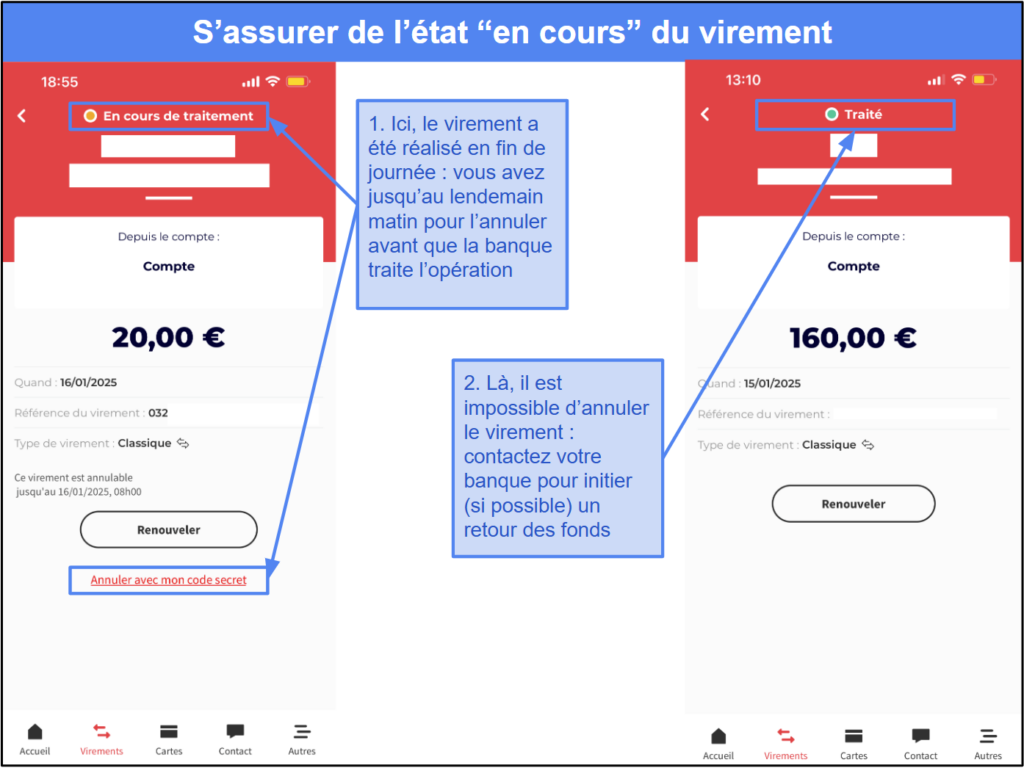 &lt;span id=&quot;_step_0&quot;&gt;Étape 1: Vérifier le statut du transfert&lt;/span&gt;